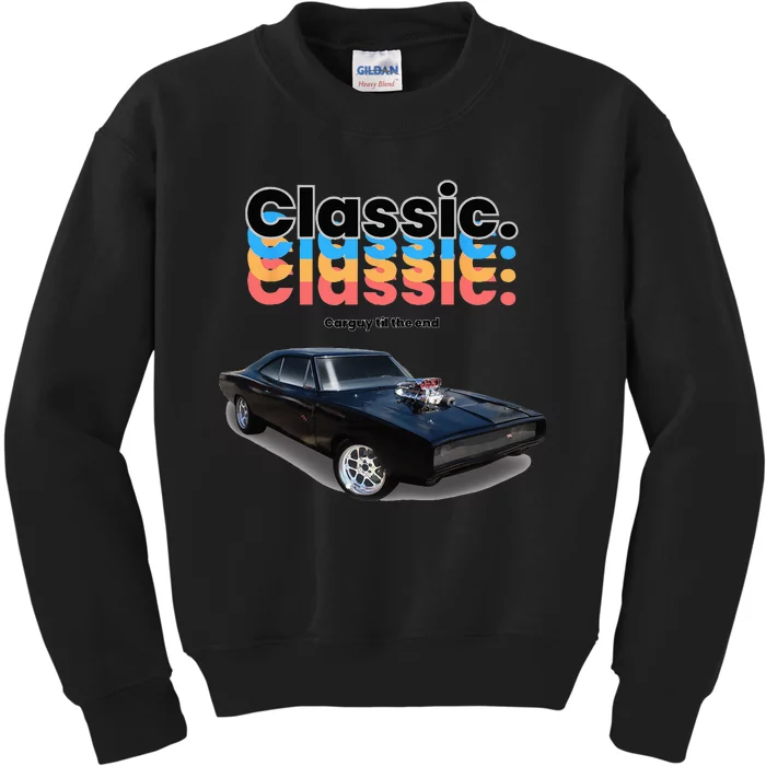 Classic American Muscle Car Kids Sweatshirt