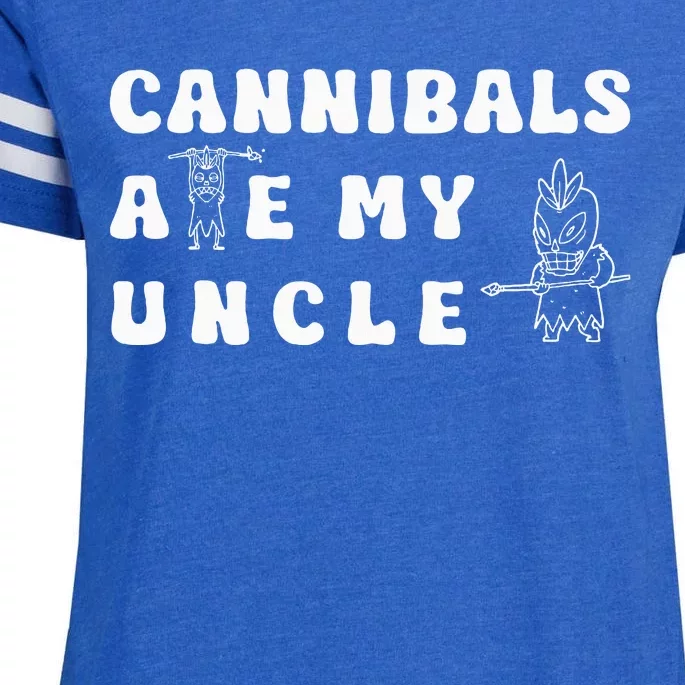 Cannibals Ate My Uncle .Png Enza Ladies Jersey Football T-Shirt