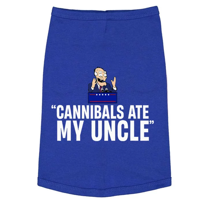 Cannibals Ate My Uncle Joe Biden Satire Doggie Tank