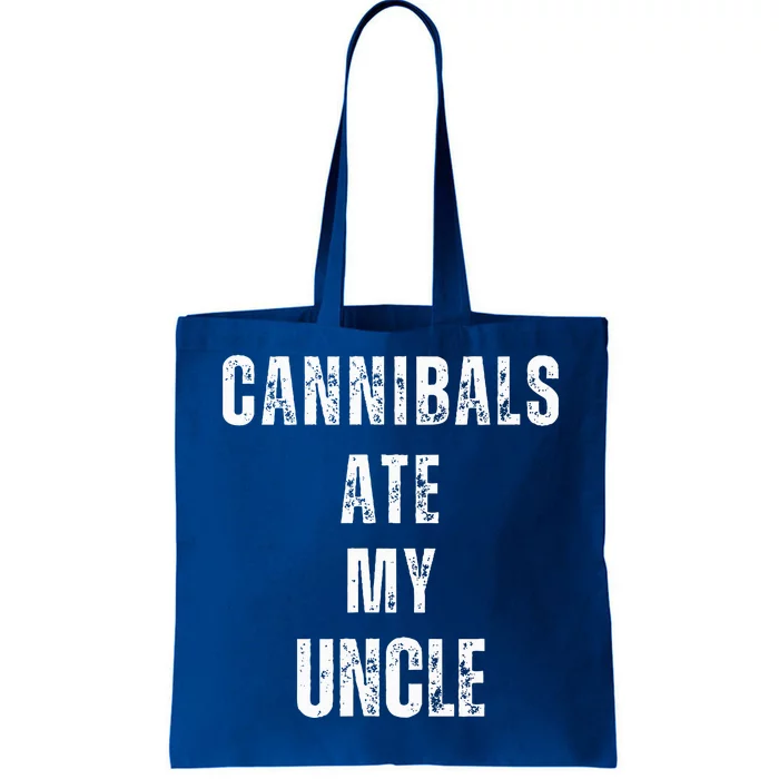 Cannibals Ate My Uncle Joe Biden Political Parody Tote Bag