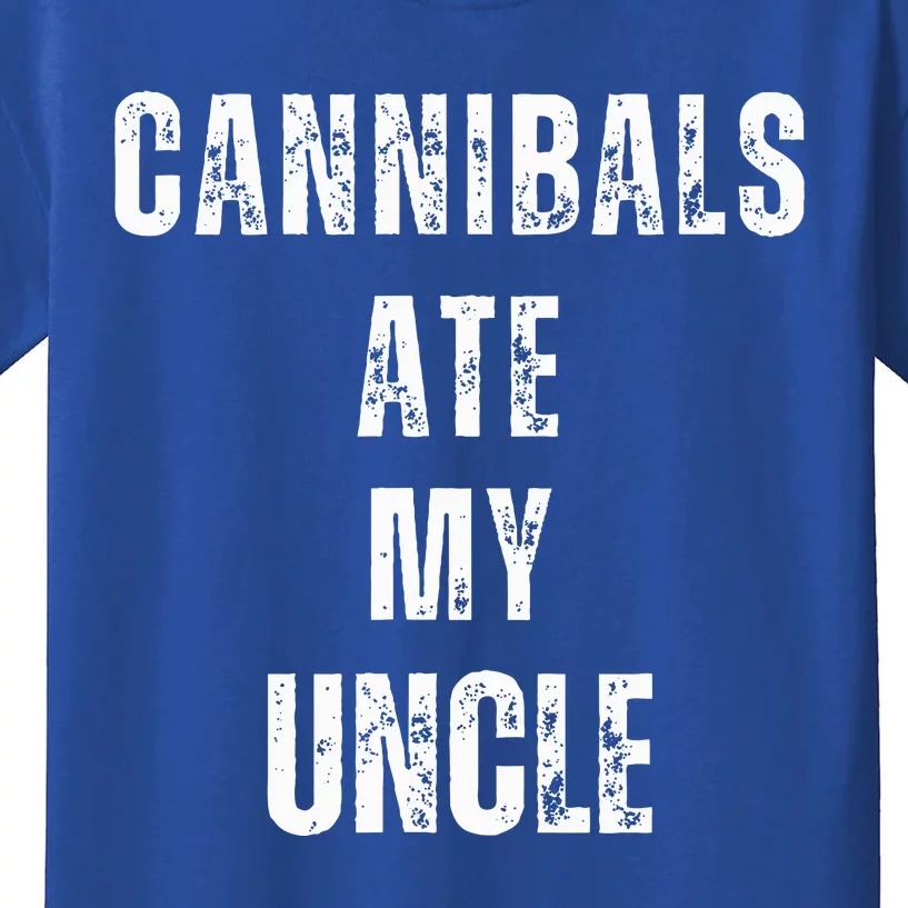 Cannibals Ate My Uncle Joe Biden Political Parody Kids T-Shirt