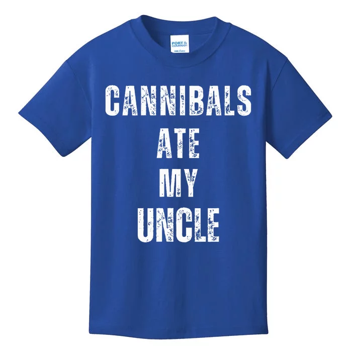 Cannibals Ate My Uncle Joe Biden Political Parody Kids T-Shirt