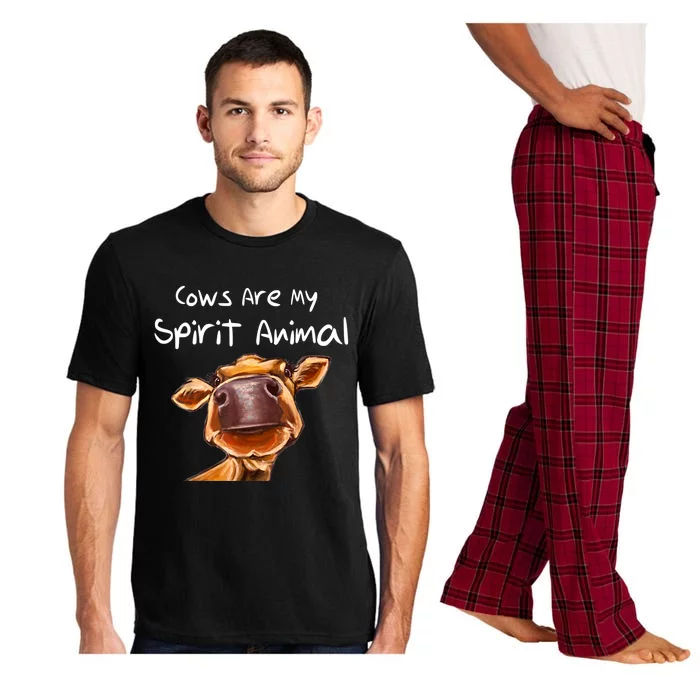 Cows Are My Spirit Animal Cute Cow Saying For Cow Lovers Pajama Set