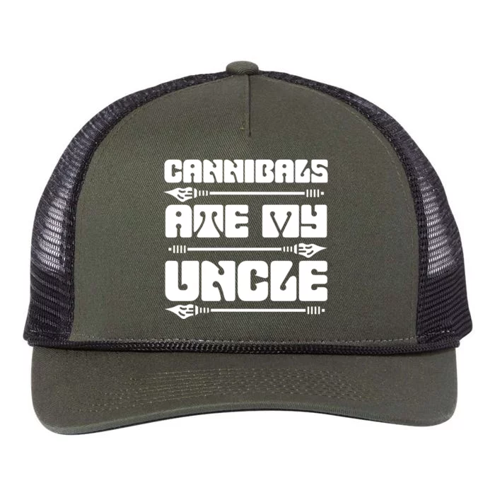 Cannibals Ate My Uncle Joe Biden Retro Rope Trucker Hat Cap