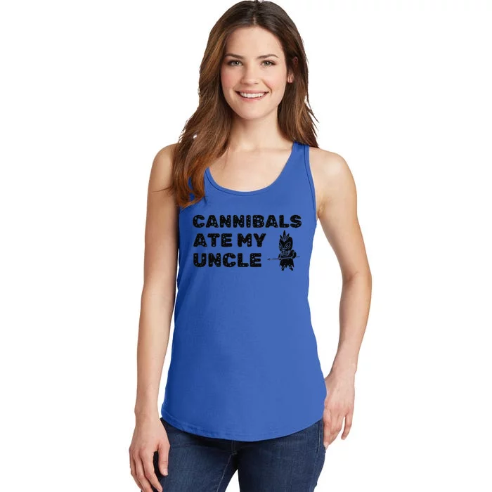 Cannibals Ate My Uncle Joe Biden Saying Funny Trump 2024 Ladies Essential Tank