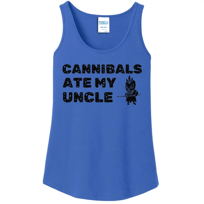 Cannibals Ate My Uncle Joe Biden Saying Funny Trump 2024 Ladies Essential Tank