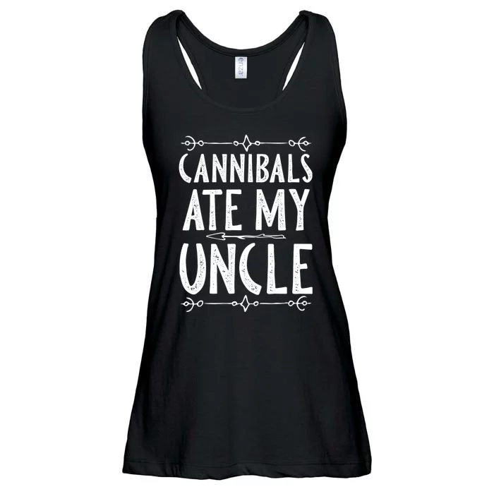 Cannibals Ate My Uncle Joe Biden Satire Trump 2024 Ladies Essential Flowy Tank