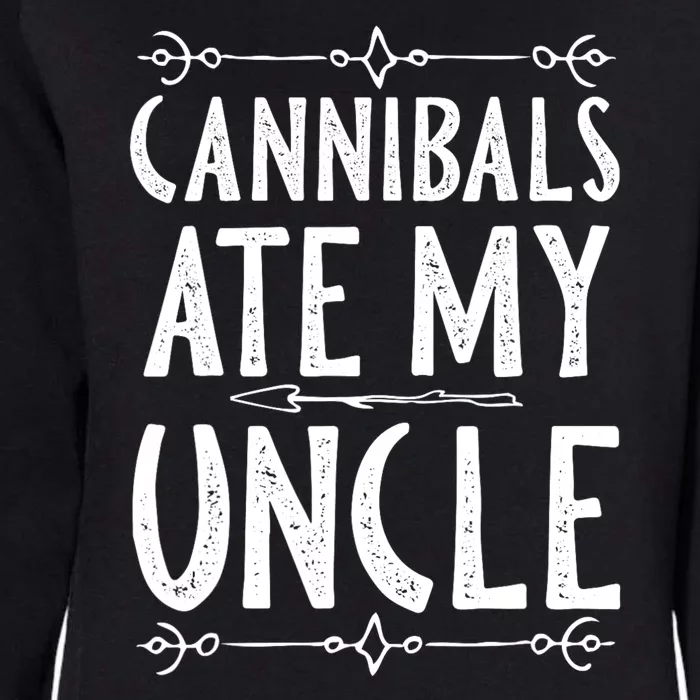 Cannibals Ate My Uncle Joe Biden Satire Trump 2024 Womens California Wash Sweatshirt