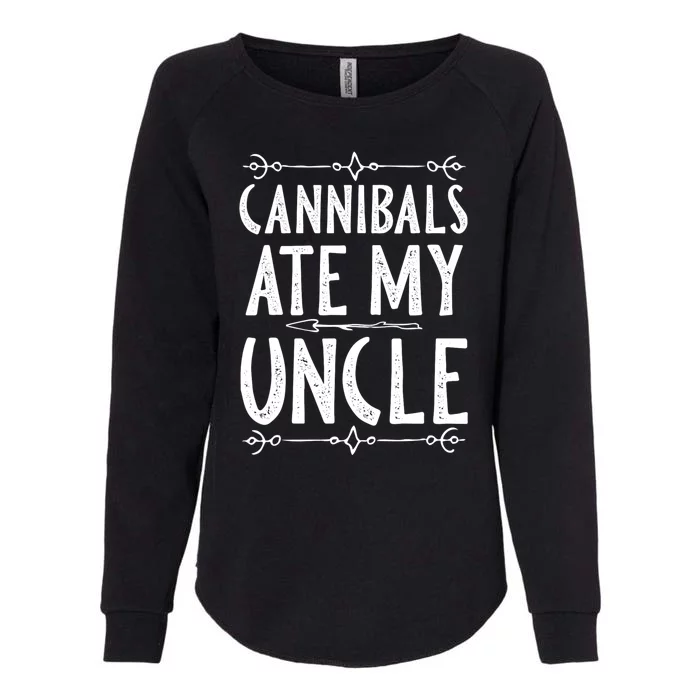 Cannibals Ate My Uncle Joe Biden Satire Trump 2024 Womens California Wash Sweatshirt