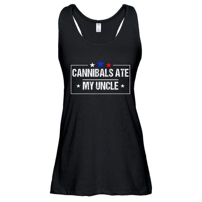 Cannibals Ate My Uncle Joe Biden Saying Funny Trump 2024 Ladies Essential Flowy Tank