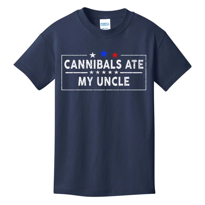 Cannibals Ate My Uncle Joe Biden Saying Funny Trump 2024 Kids T-Shirt