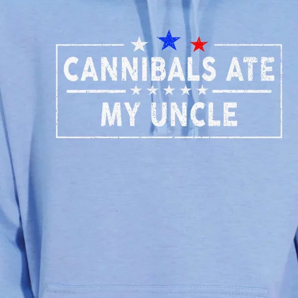 Cannibals Ate My Uncle Joe Biden Saying Funny Trump 2024 Unisex Surf Hoodie