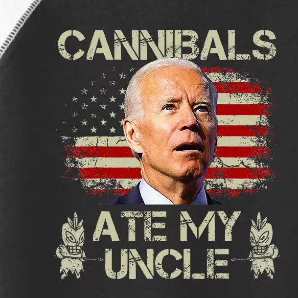 Cannibals Ate My Uncle Biden Trump Toddler Fine Jersey T-Shirt