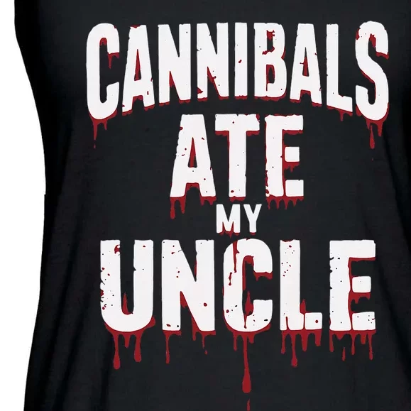 Cannibals Ate My Uncle Joe Biden Political Satire 2024 Ladies Essential Flowy Tank