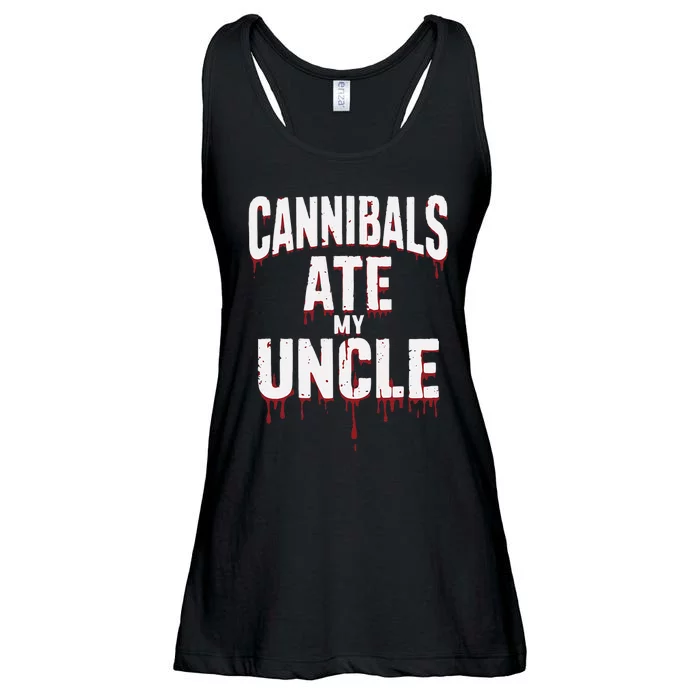 Cannibals Ate My Uncle Joe Biden Political Satire 2024 Ladies Essential Flowy Tank