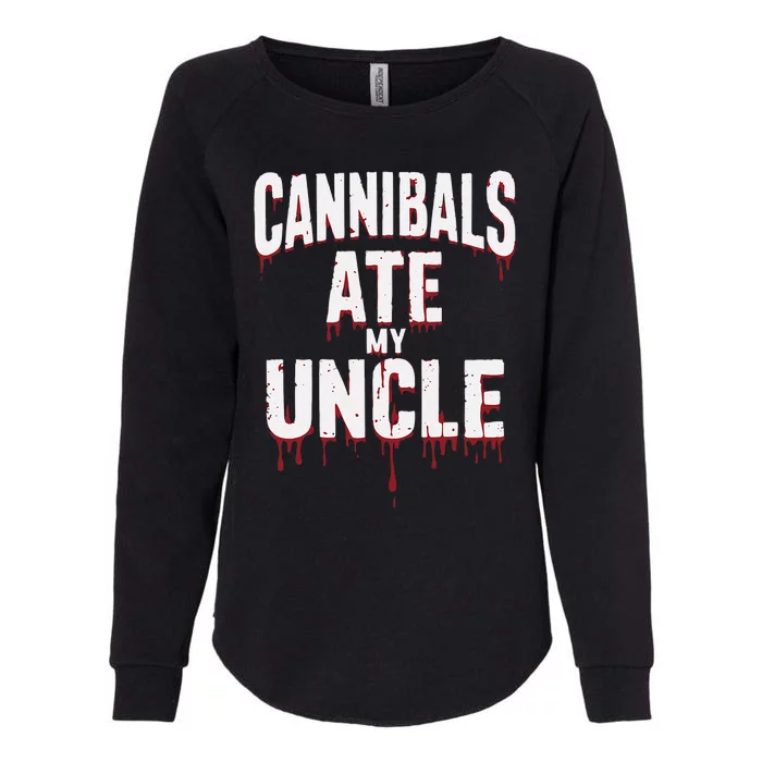 Cannibals Ate My Uncle Joe Biden Political Satire 2024 Womens California Wash Sweatshirt