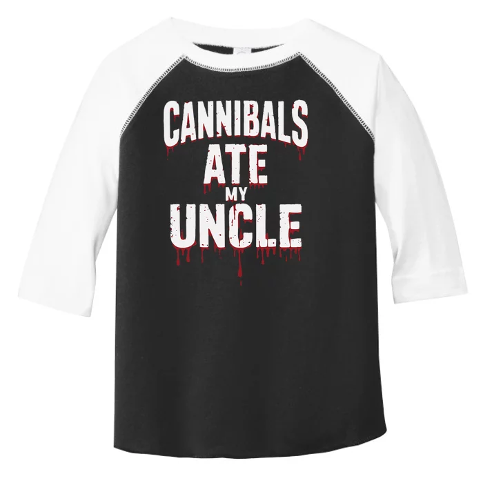 Cannibals Ate My Uncle Joe Biden Political Satire 2024 Toddler Fine Jersey T-Shirt