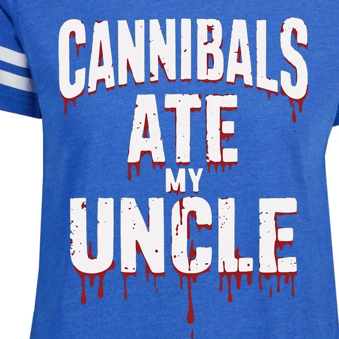 Cannibals Ate My Uncle Joe Biden Political Satire 2024 Enza Ladies Jersey Football T-Shirt