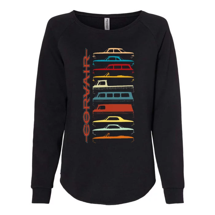 Corvair All Model Sillhouettes Womens California Wash Sweatshirt