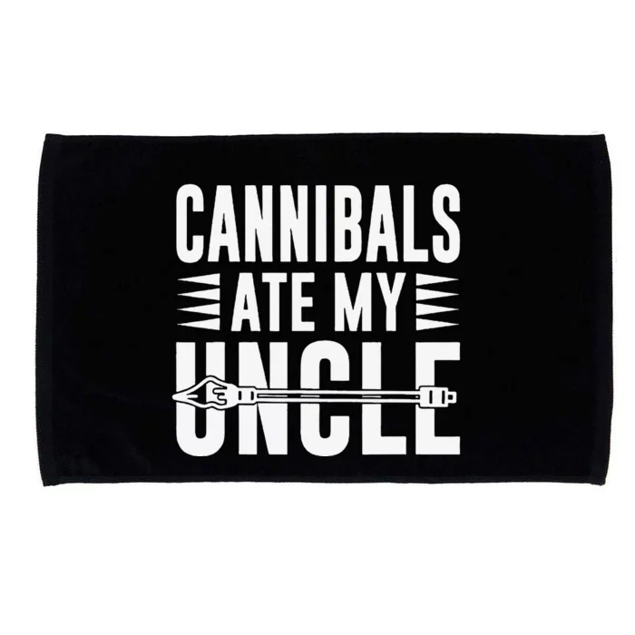 Cannibals Ate My Uncle Joe Biden Saying Funny Trump 2024 Microfiber Hand Towel