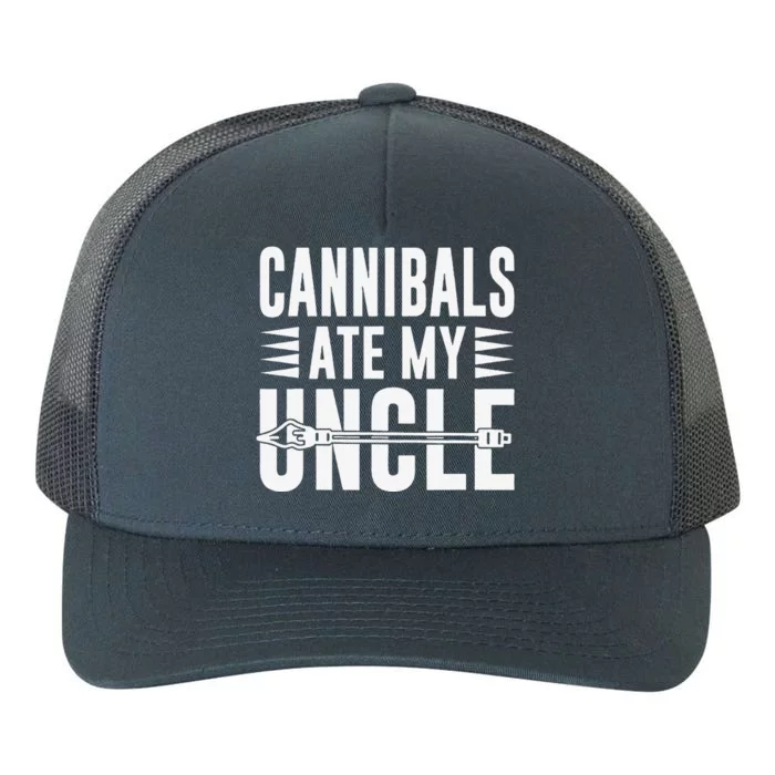 Cannibals Ate My Uncle Joe Biden Saying Funny Trump 2024 Yupoong Adult 5-Panel Trucker Hat