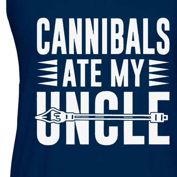 Cannibals Ate My Uncle Joe Biden Saying Funny Trump 2024 Ladies Essential Flowy Tank