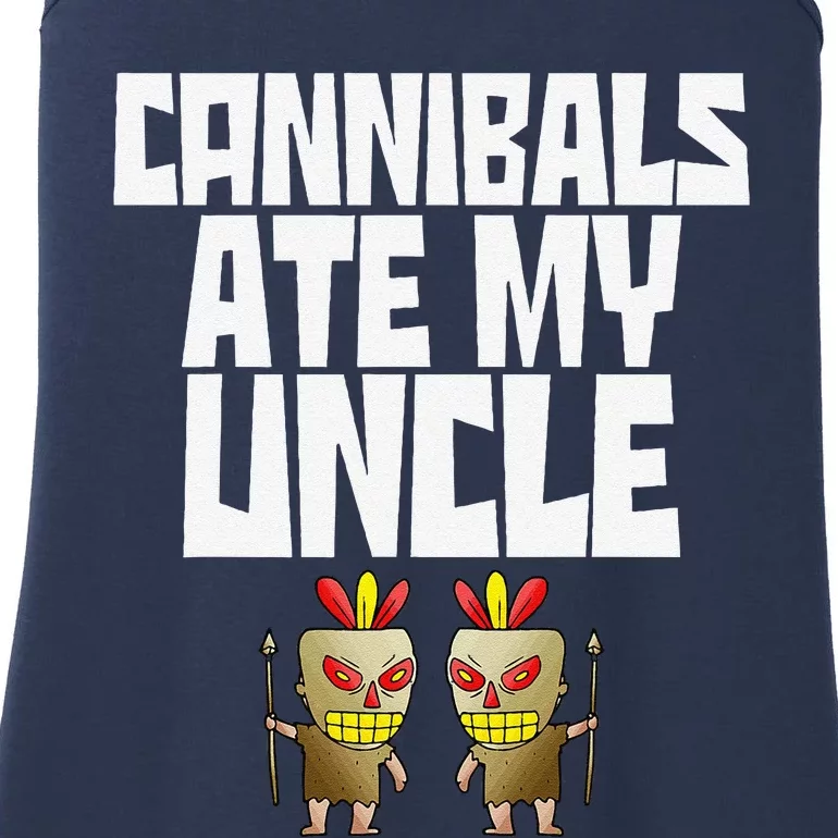 Cannibals Ate My Uncle Joe Biden Saying Funny Trump 2024 Ladies Essential Tank