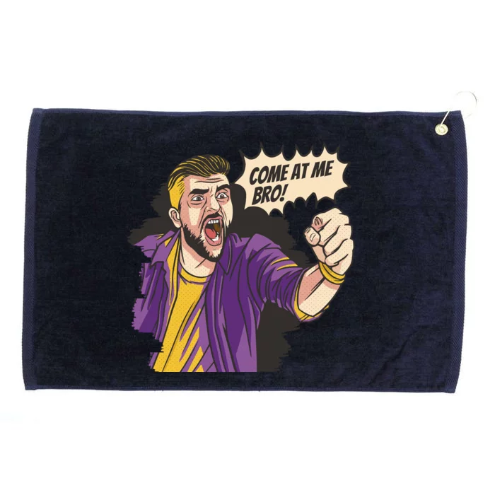 Come At Me Bro Comic Grommeted Golf Towel