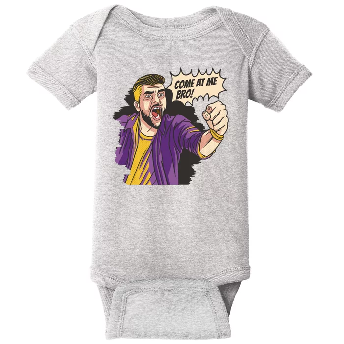 Come At Me Bro Comic Baby Bodysuit