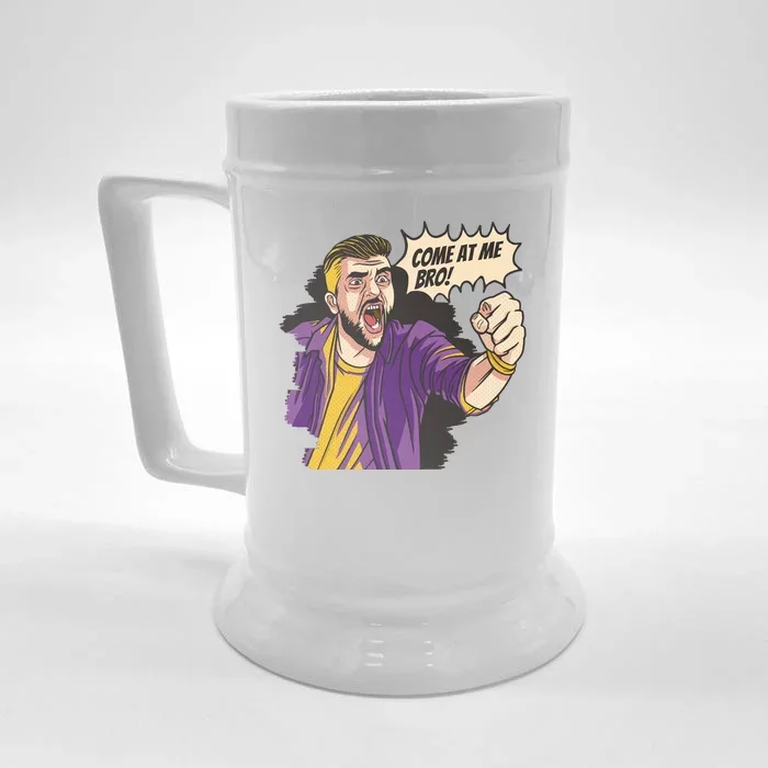 Come At Me Bro Comic Front & Back Beer Stein