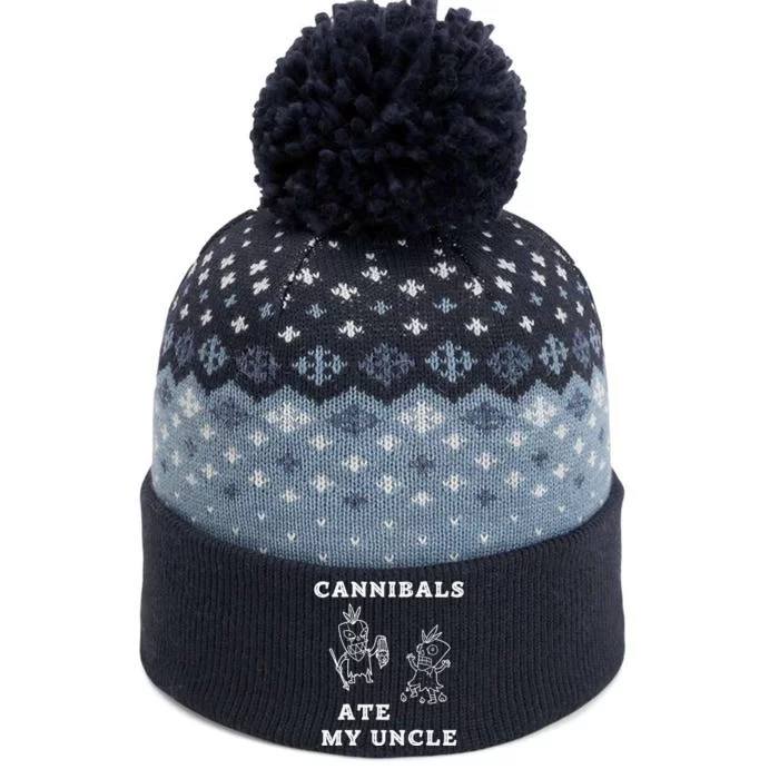 Cannibals Ate My Uncle Trendy Funny Current The Baniff Cuffed Pom Beanie