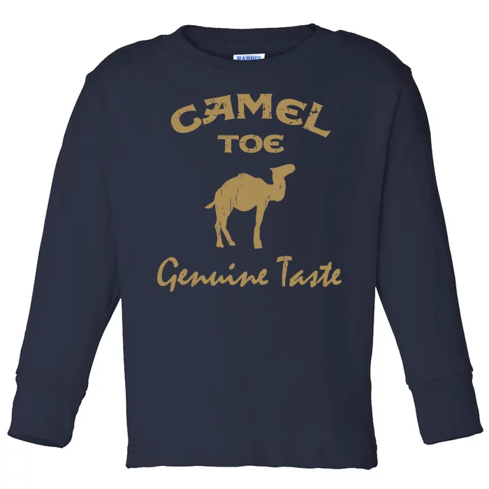 Camel Toe Genuine Taste Funny Toddler Long Sleeve Shirt