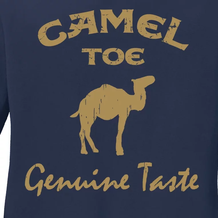 Camel Toe Genuine Taste Funny Ladies Long Sleeve Shirt