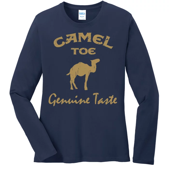 Camel Toe Genuine Taste Funny Ladies Long Sleeve Shirt