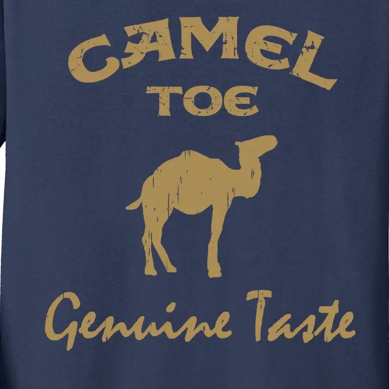 Camel Toe Genuine Taste Funny Kids Long Sleeve Shirt