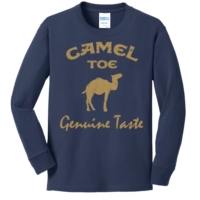 Camel Toe Genuine Taste Funny Kids Long Sleeve Shirt