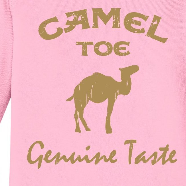 Camel Toe Genuine Taste Funny Baby Long Sleeve Bodysuit | TeeShirtPalace