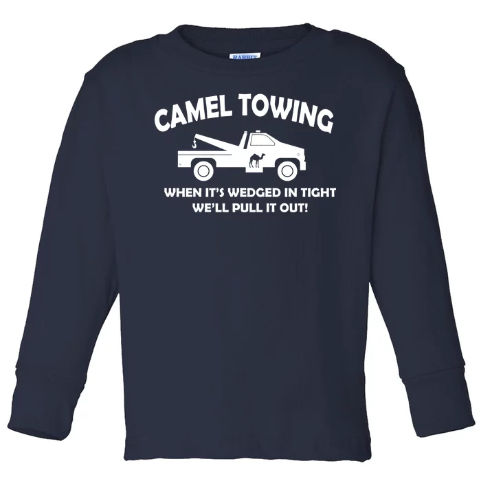 Camel Towing Toddler Long Sleeve Shirt