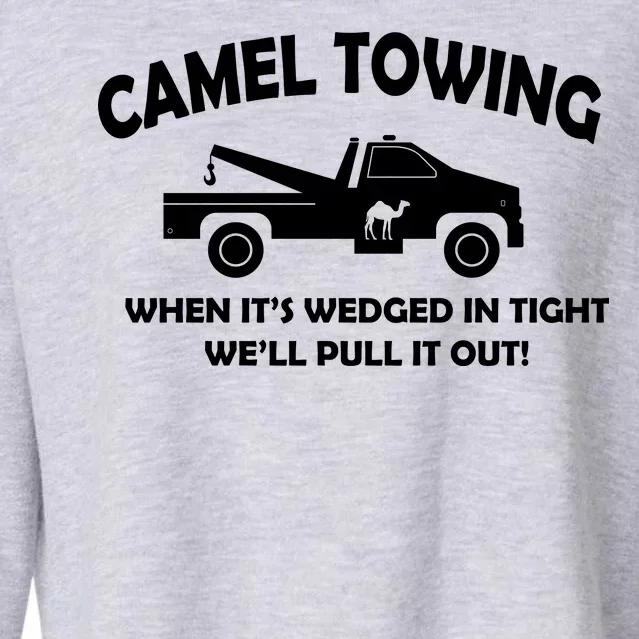 Camel Towing Cropped Pullover Crew