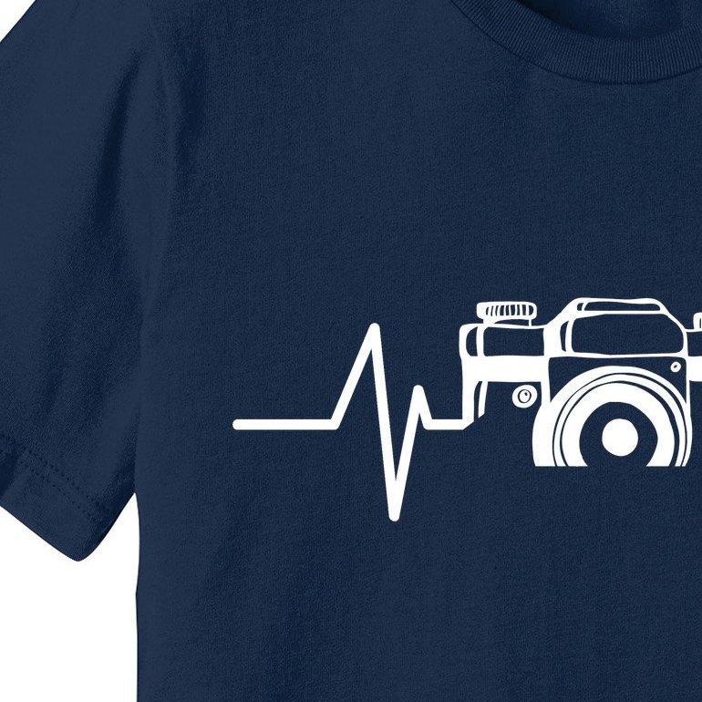 Camera Photographer Heartbeat Premium T-Shirt