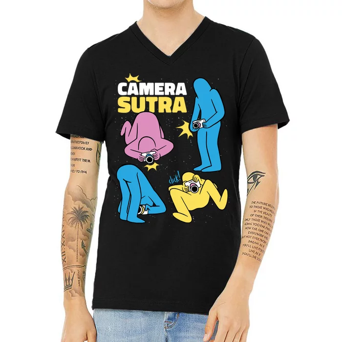 Camera Sutra V-Neck T-Shirt