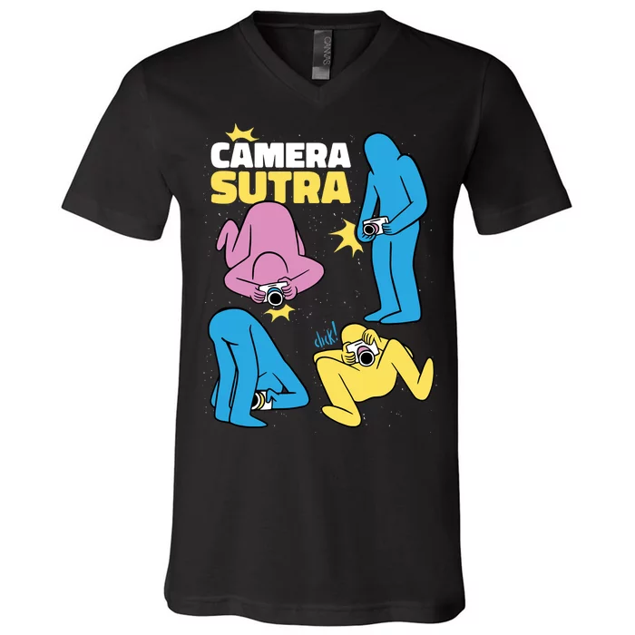 Camera Sutra V-Neck T-Shirt