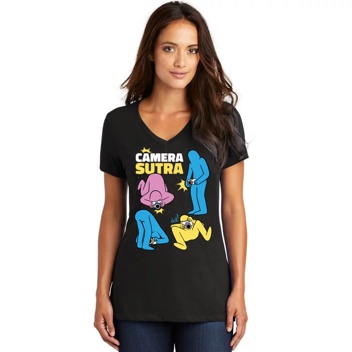 Camera Sutra Women's V-Neck T-Shirt