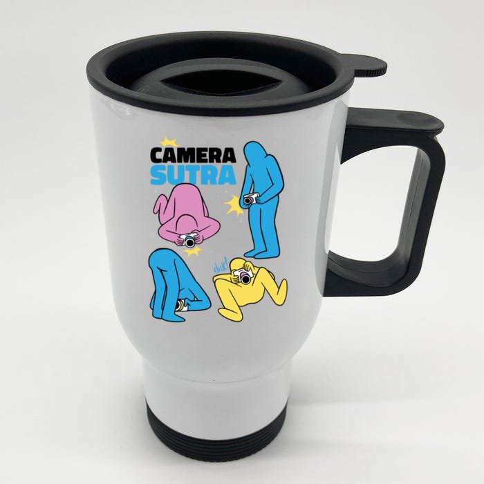 Camera Sutra Front & Back Stainless Steel Travel Mug