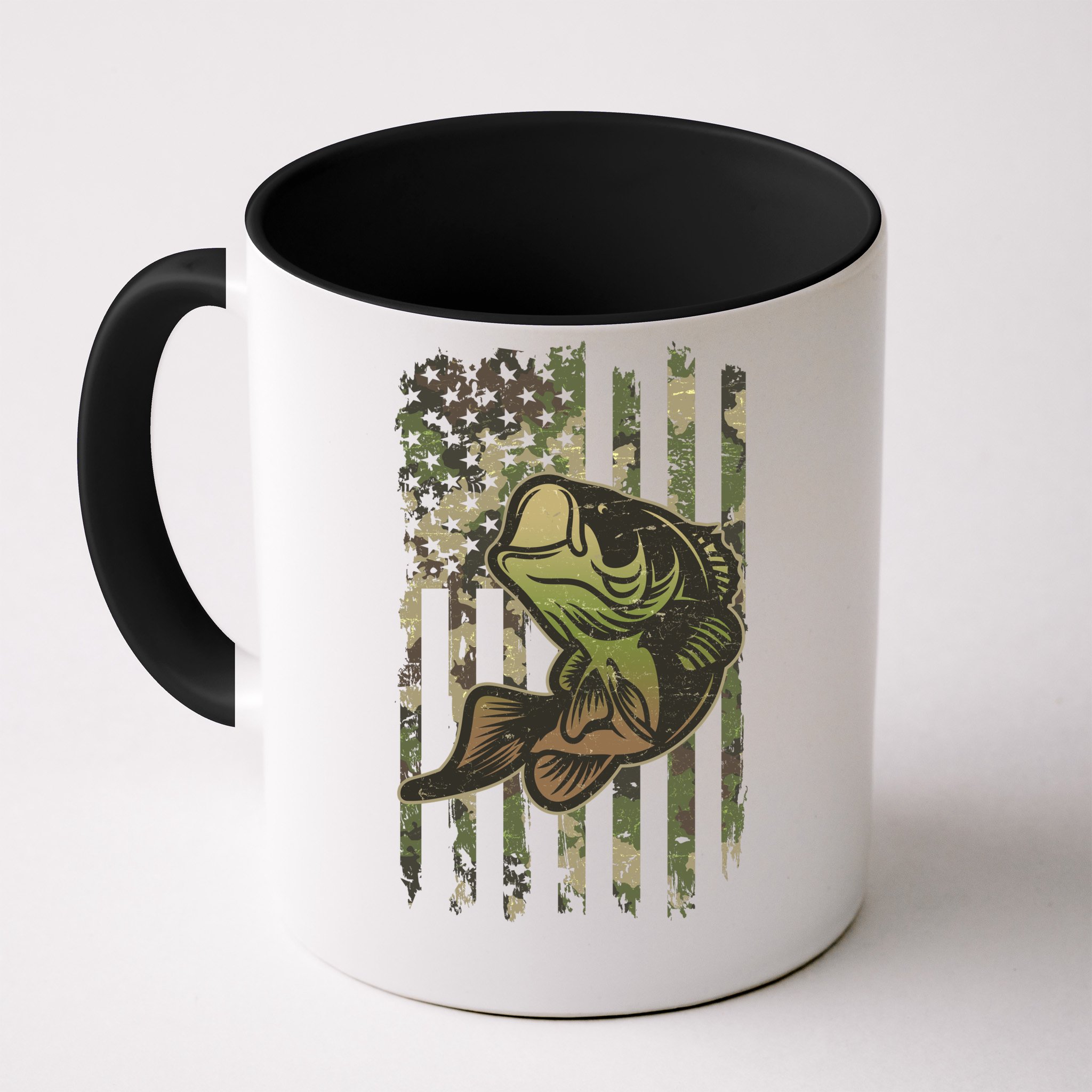 American Bass Fishing Front & Back Coffee Mug