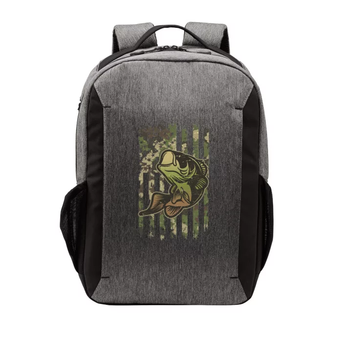 Camouflage American Flag Fishing Camo Vector Backpack