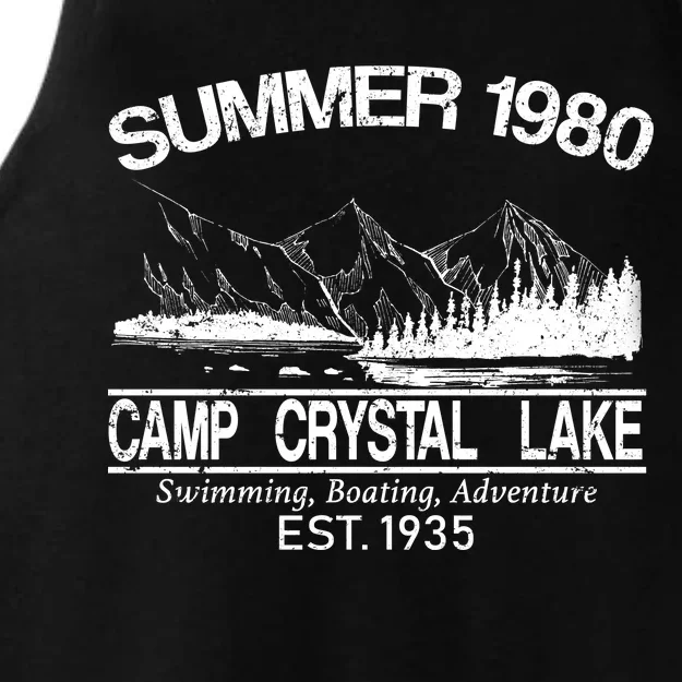 Camp Crystal Lake Ladies Tri-Blend Wicking Tank