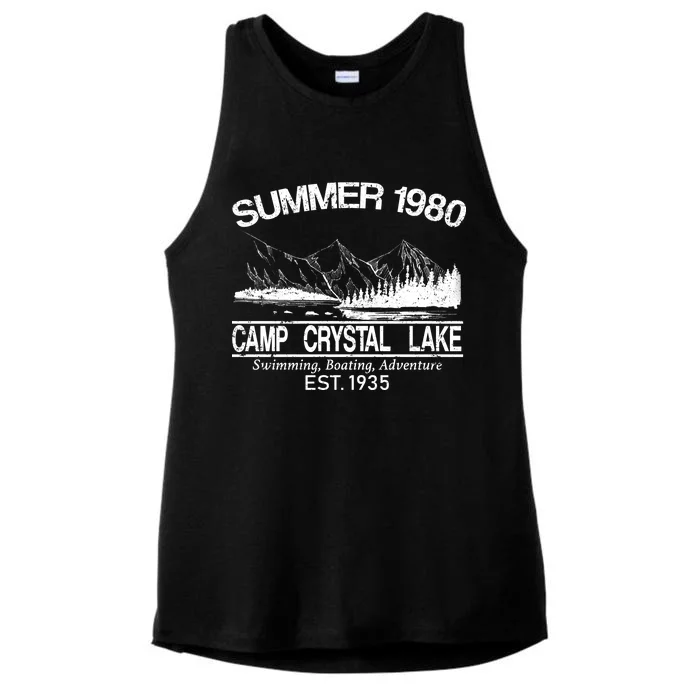 Camp Crystal Lake Ladies Tri-Blend Wicking Tank