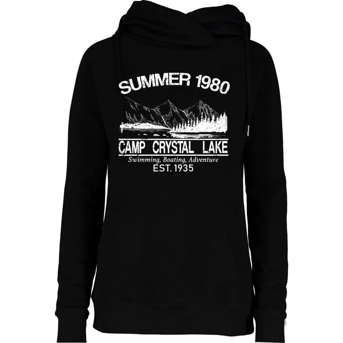 Camp Crystal Lake Womens Funnel Neck Pullover Hood