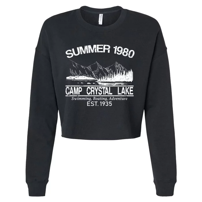 Camp Crystal Lake Cropped Pullover Crew